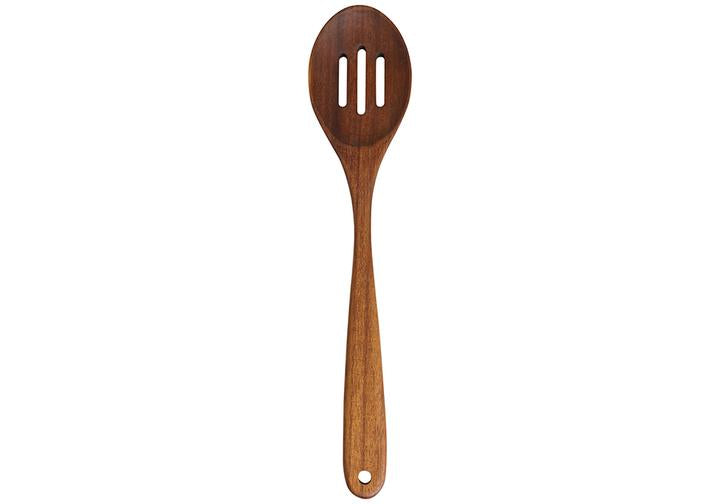 Professional Series Carbonised Wood Slotted Spoon
