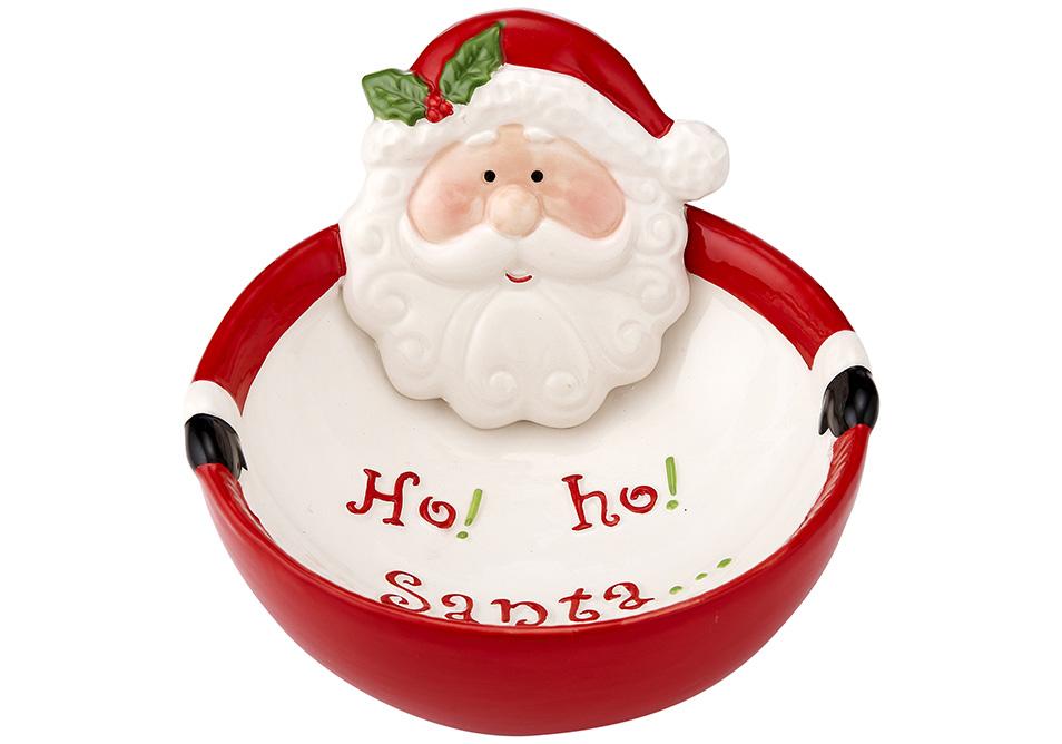 Joyful Santa Lolly Bowl