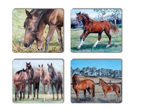 Beauty of Horses 4pk Coaster
