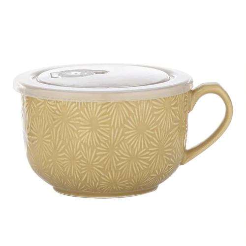 Oxley Flower Mustard Microwave Mug