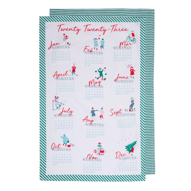 Jingle Kitchen Towel - Set of 2 - Calendar