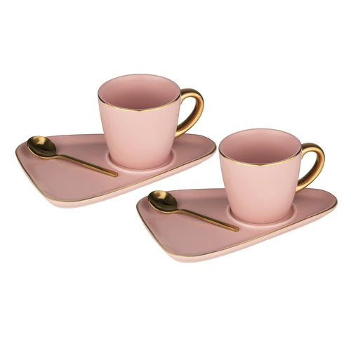Asteria Pink Espresso Set - Set of 2