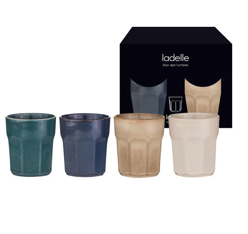 Ladelle Elan Assorted 4pk Tumbler Set