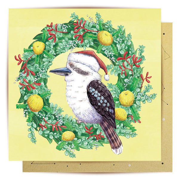 Christmas Kookaburra Greeting Card