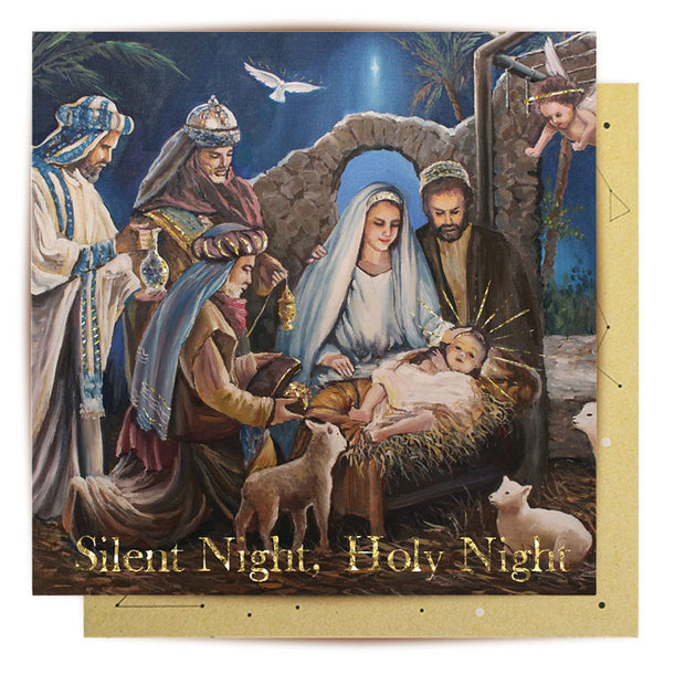 Silent Night Holy Night Greeting Card