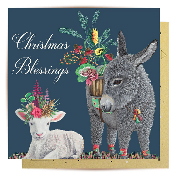 Christmas Belssings Greeting Card