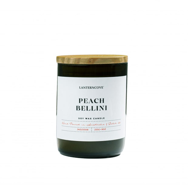Lanterncove Jade Soy Wax Candle - Peach Bellini