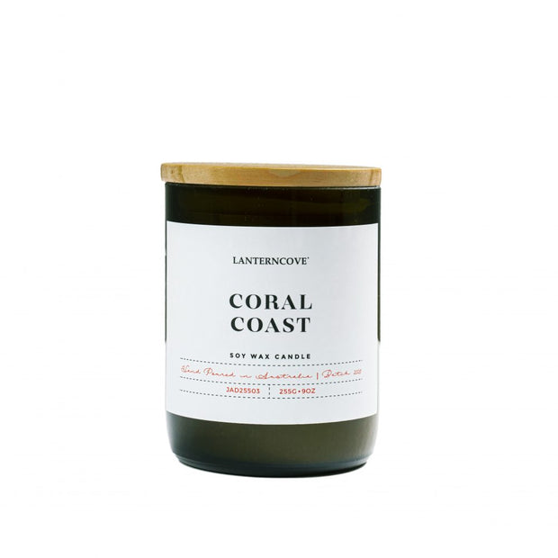 Lanterncove Jade Soy Wax Candle - Coral Coast