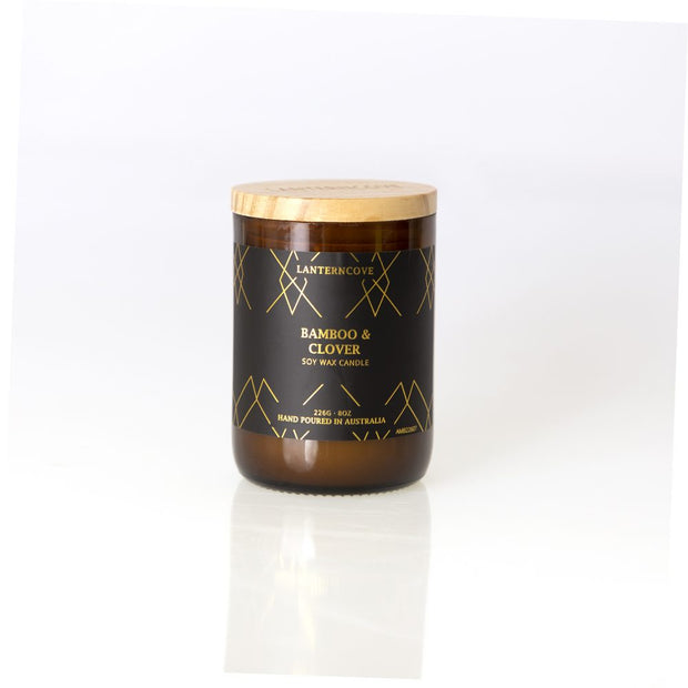 Amberesque Soy Wax Candle - Bamboo & CloverAmberesque Soy Wax Candle - Bamboo & Clover