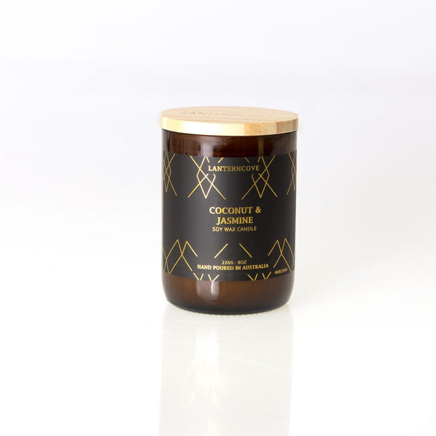 Amberesque Soy Wax Candle - Coconut & Jasmine