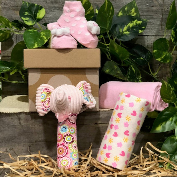 Mini Baby Girl Rattle Gift Pack