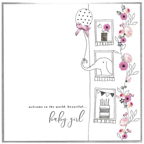 Baby Girl Greeting Card