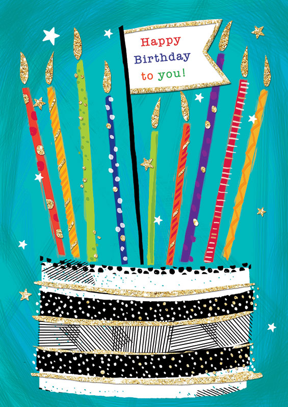 Rachel Ellen Birthday Cake Card