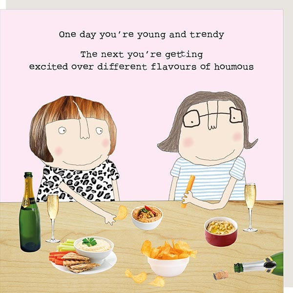 Roise Made a Thing Houmous Birthday Card