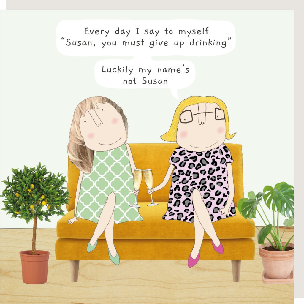 Roise Made a Thing Susan Greeting Card