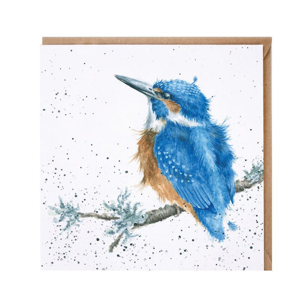 Wrendale King of the River Kingfisher Greeting Card