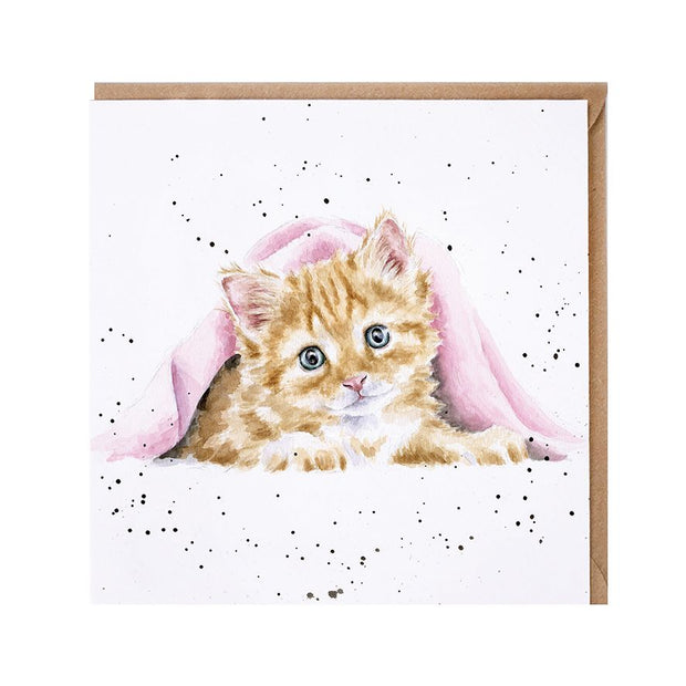 Wrendale Duvet Day Cat Greeting Card