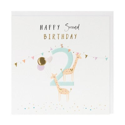 Belly Button Designs Happy Days Card - 2nd Birthday