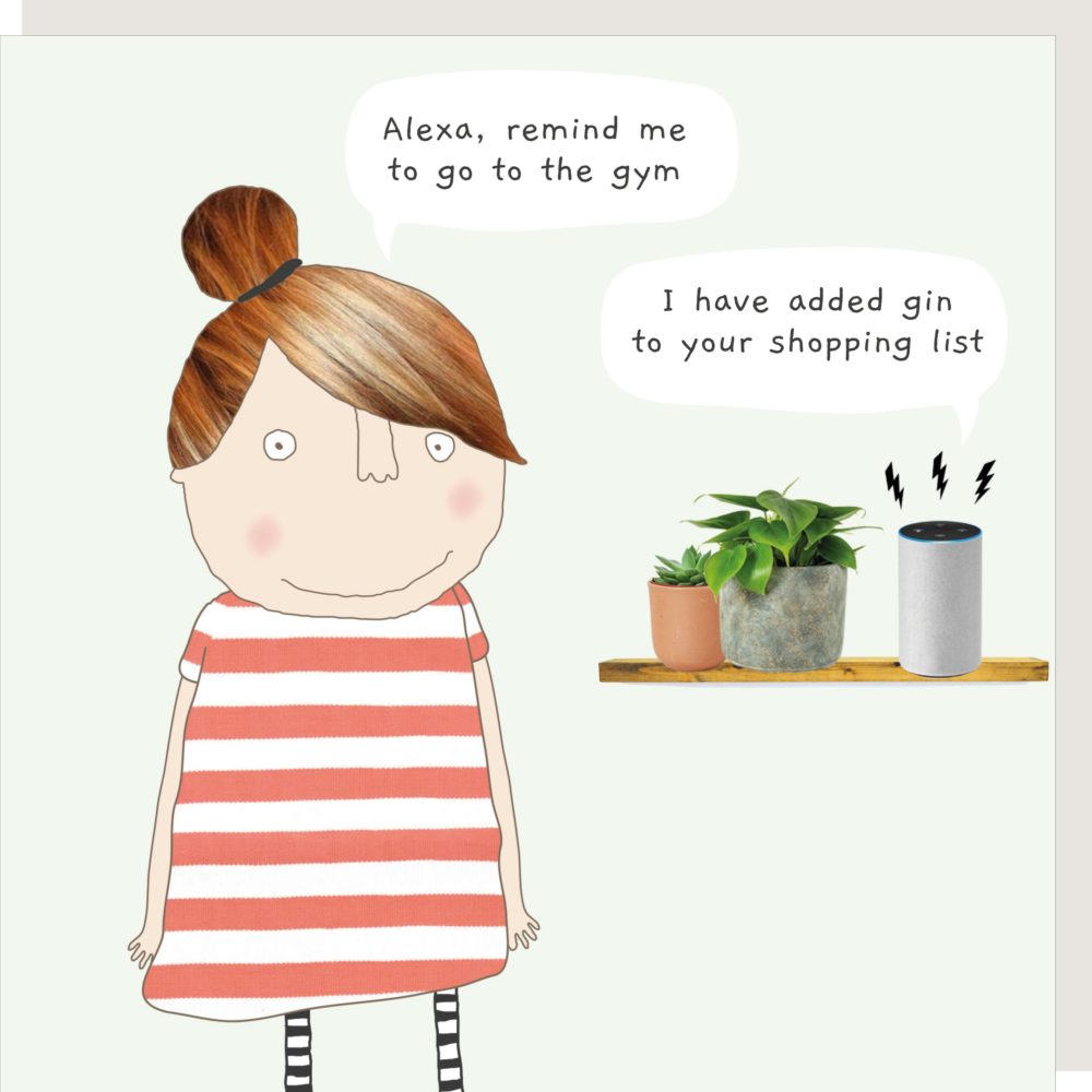 Rosie Made a Thing Alexa Gin Greeting Card
