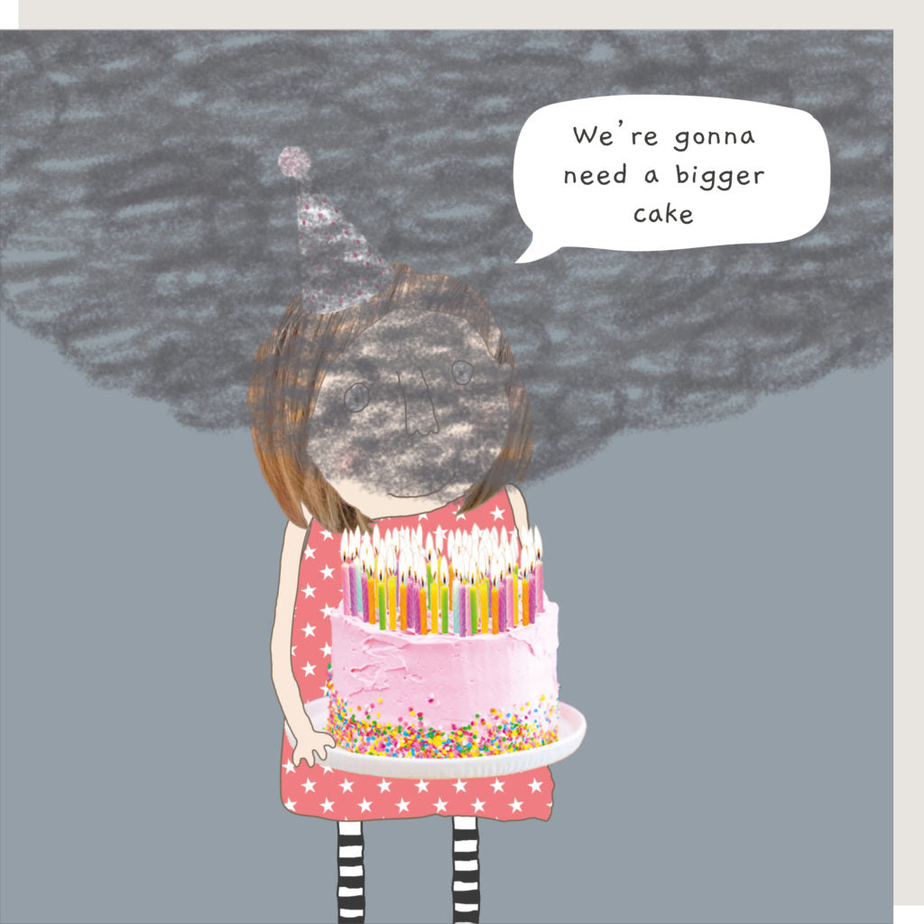 Rosie Made a Thing Bigger Cake Birthday Card