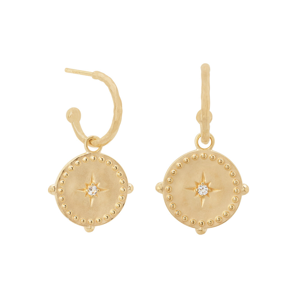 Small Hoop Earrings - 18Kt Gold Plate