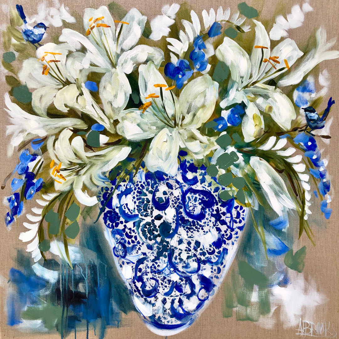 Thirstystone Elegant White Lily Coaster