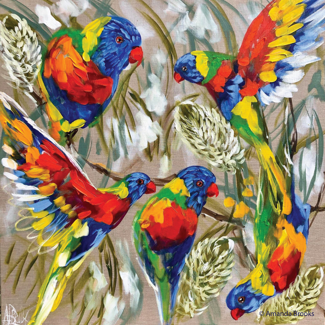 Lorikeet Celebration Coaster Set