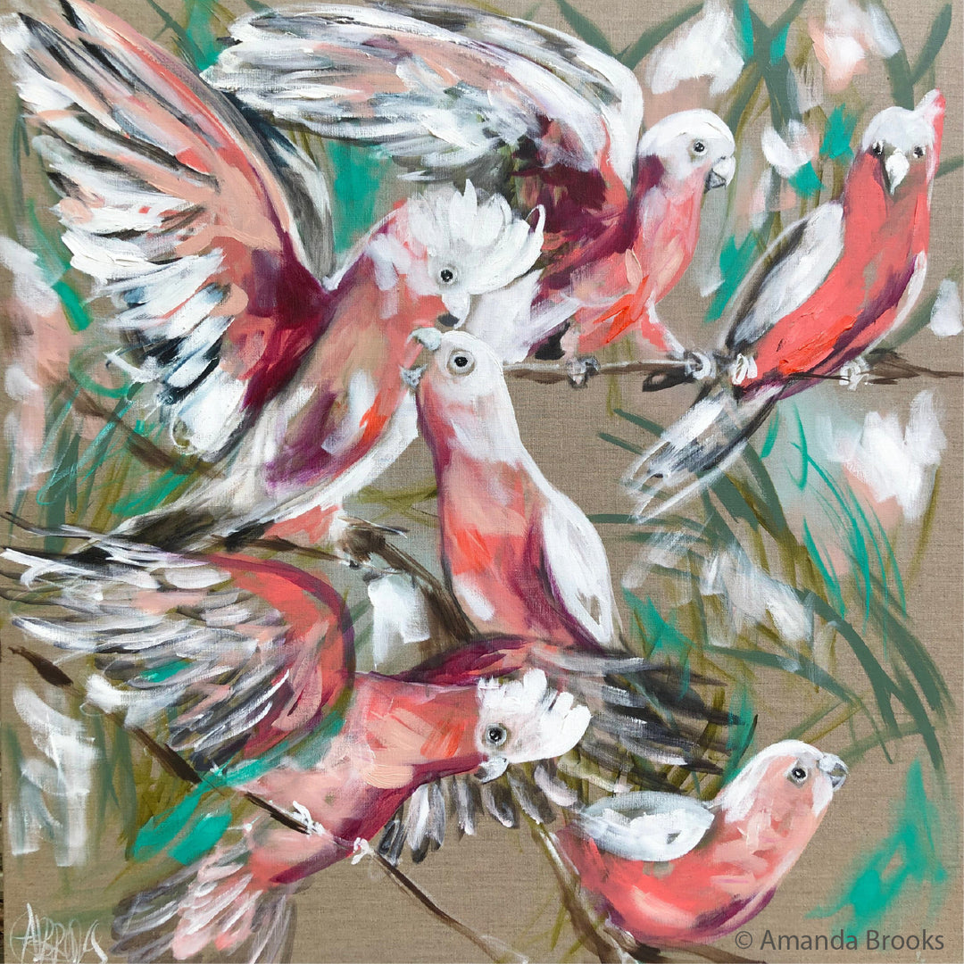Lilli Rock Gorgeous Galahs Coaster
