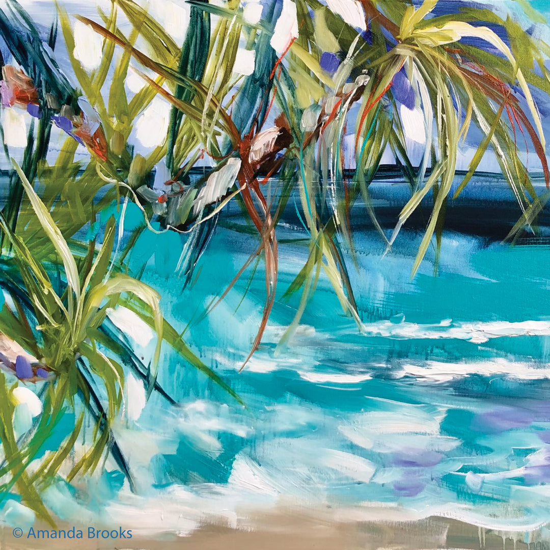 Lilli Rock Pandanus Breeze Coaster