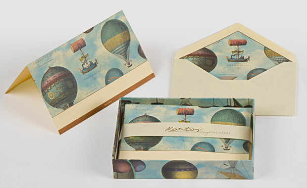Air Balloons Boxed Fold Over Cards