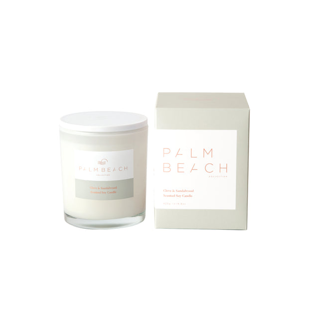 Clove & Sandalwood Standard Candle by the Palm Beach Collection