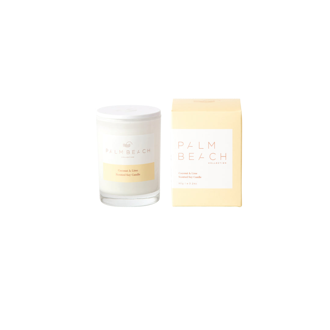 nest coconut and palm candle Palm Beach Coconut & Lime Mini Candle – Nest Homewares and Gifts
