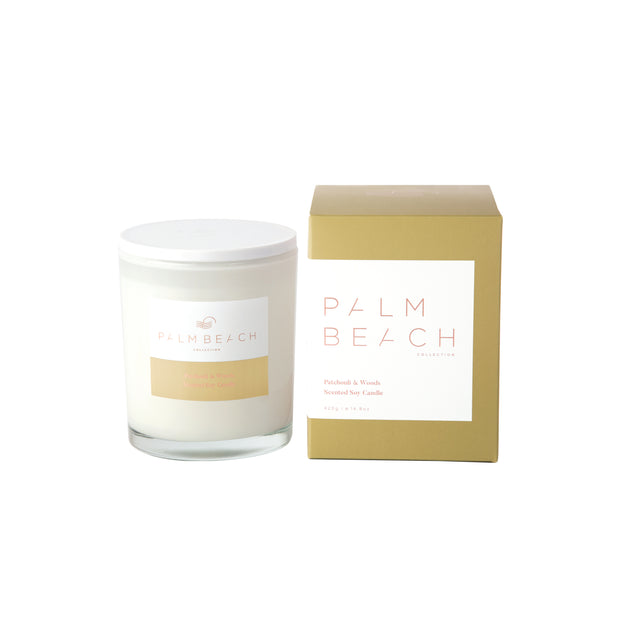 Patchouli & Woods Standard Candle by the Palm Beach Collection