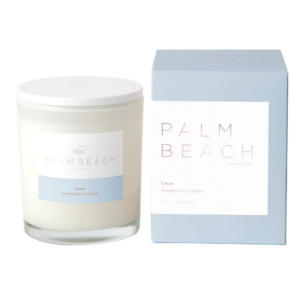 Palm Beach Collection Linen Standard Candle