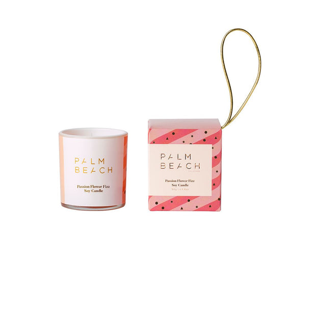 Passion Flower Fizz Hanging Bauble 50g Extra Mini Candle
