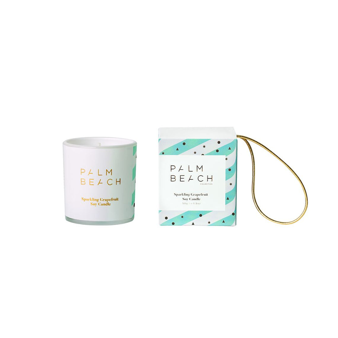 Sparkling Grapefruit Hanging Bauble 50g Extra Mini Candle