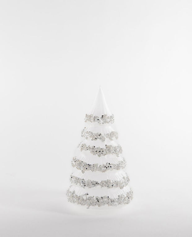 Alaska Standing Frosted Glass Tree - Large