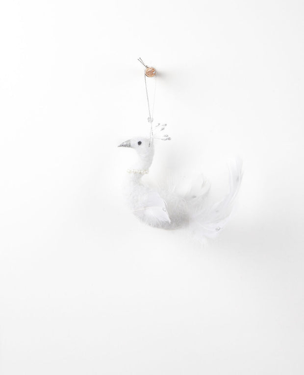 Alaska Hanging Swan w White Necklace