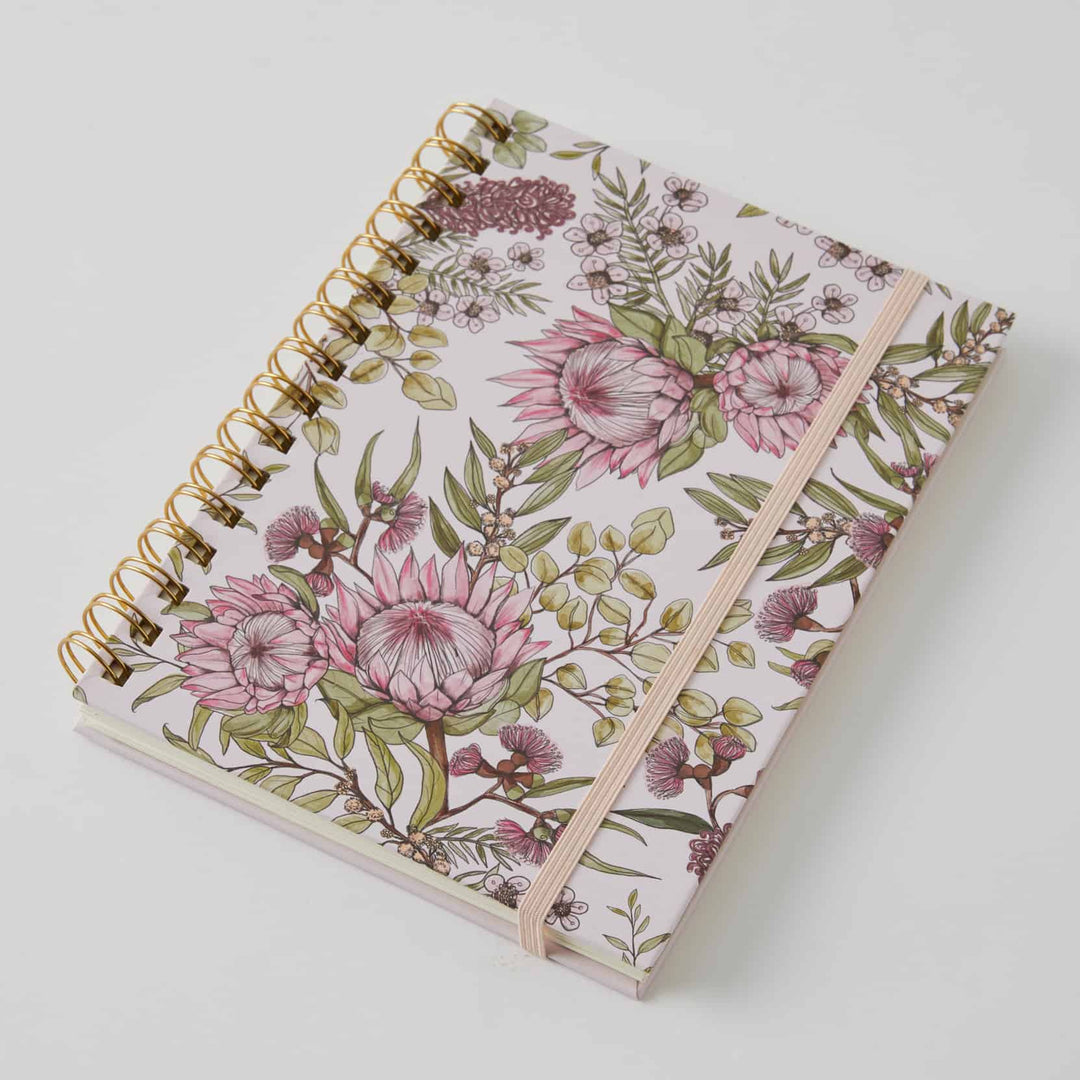 Flora A5 Spiral Bound Journal