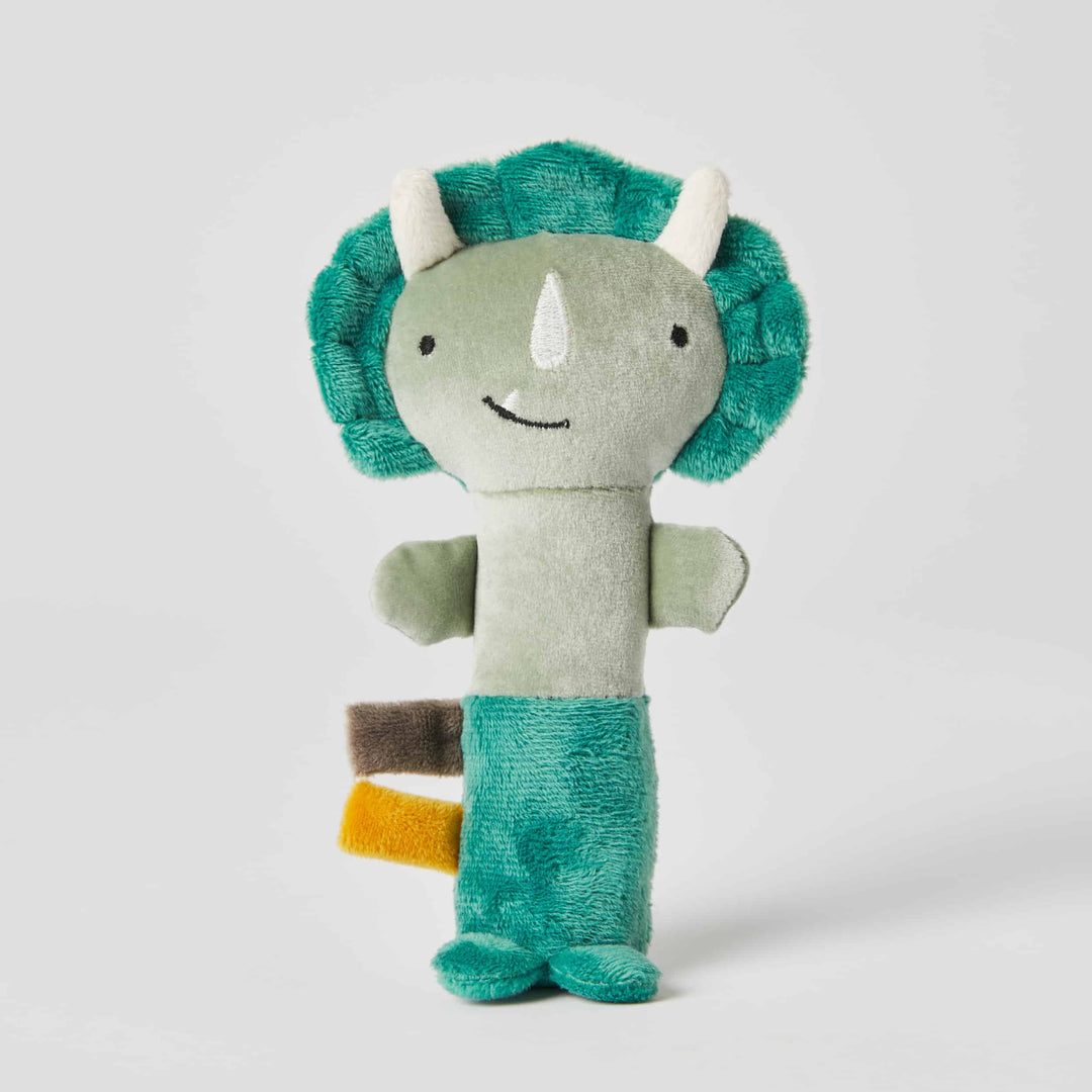 Theo Dinosaur Plush Rattle