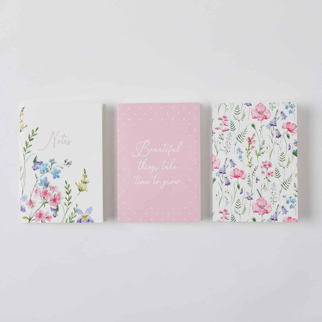 Wild Flower A6 Pocket Notebooks - Set of 3