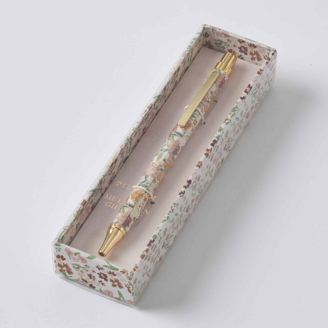 Dahlia Metal Pen in a Gift Box