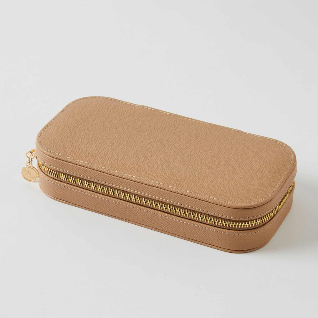 Ambrosia Rectangular Jewellery Case - Nude