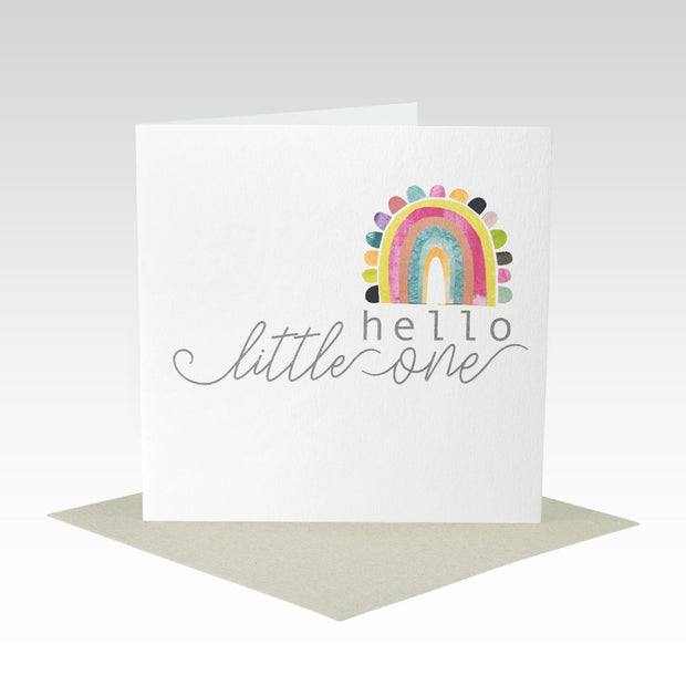 Hello Little One Rainbow Card