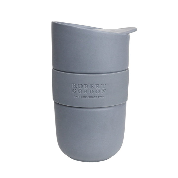 Ceramic Travel Mug with Heat Band - Matte Grey by Robert Gordon