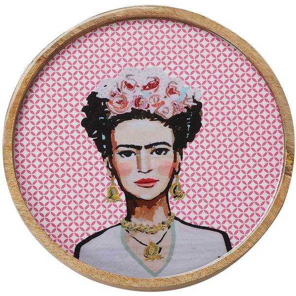 Frida Round Tray - Pastel