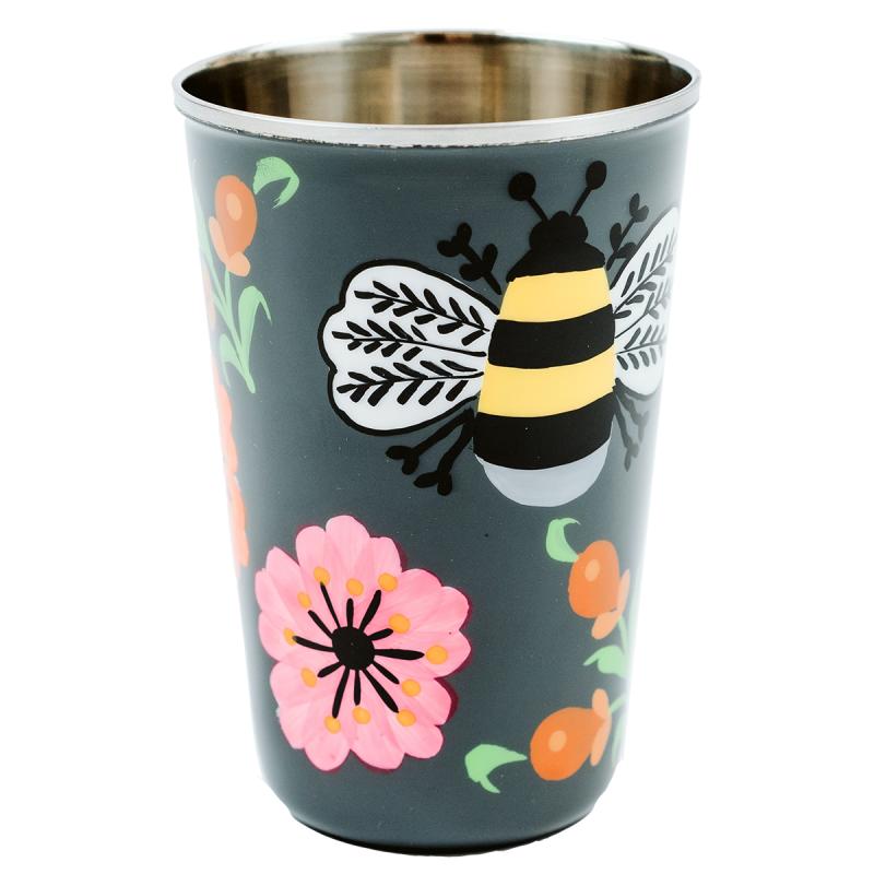 Bumble Bee Tumbler - Grey
