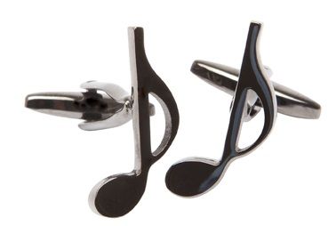 Quaver Musical Note Cufflinks