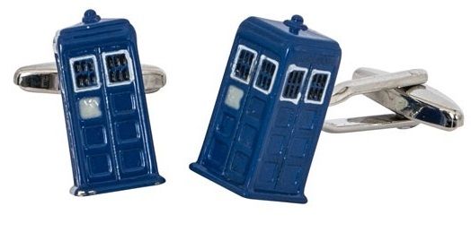 Tardis Cufflinks - the gift for a Dr Who fan