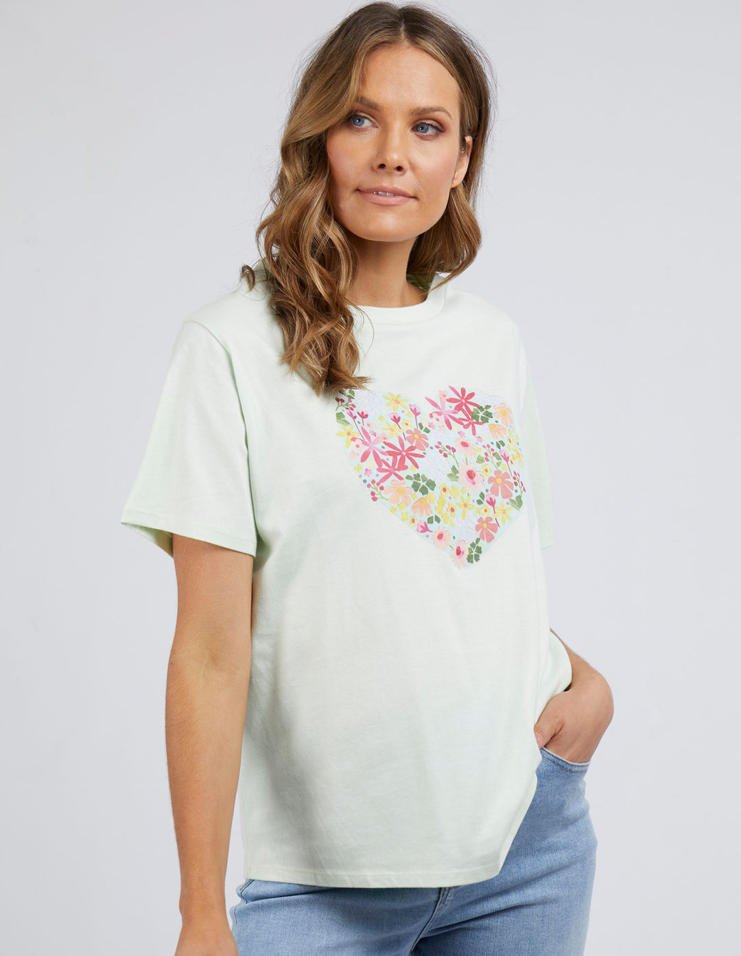 Elm x Laura Blythman Blue Laura Heart Tee